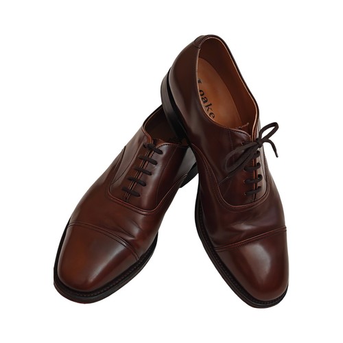 Loake brown leather goodyear - brown,