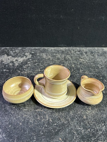 Studio pottery cup saucer - studio,