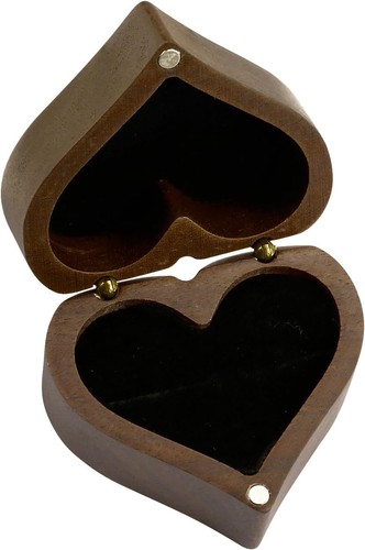 Wooden ring box engagement - ring,