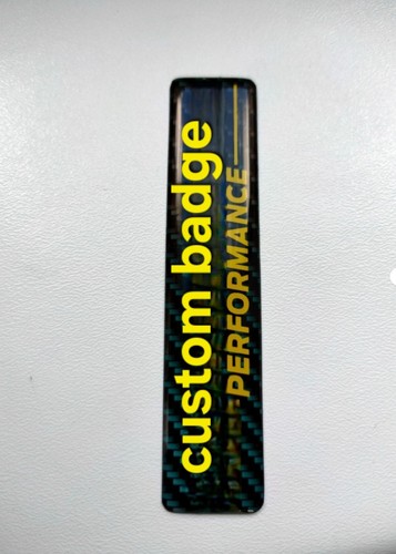 Custum personalised gel badge