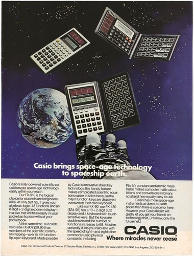 Vintage print casio 910 - print,