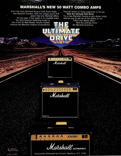 1982 marshall jcm 800 - marshall,