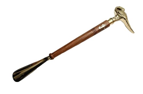 Shoe horn brass solid - brass,