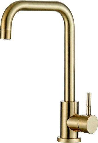 Gold kitchen tap single - single, lever