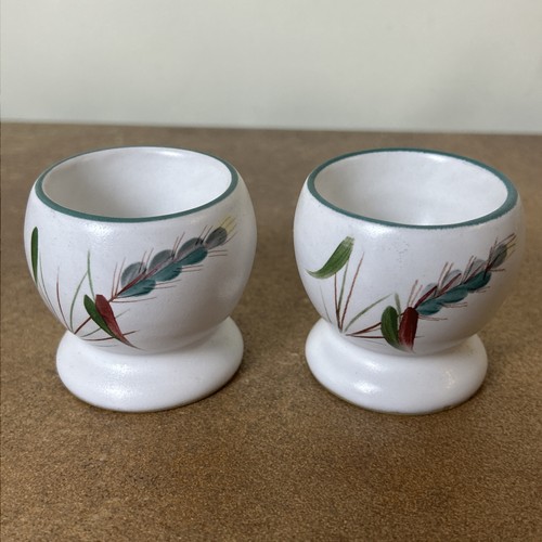 Pair vintage denby green - pair,