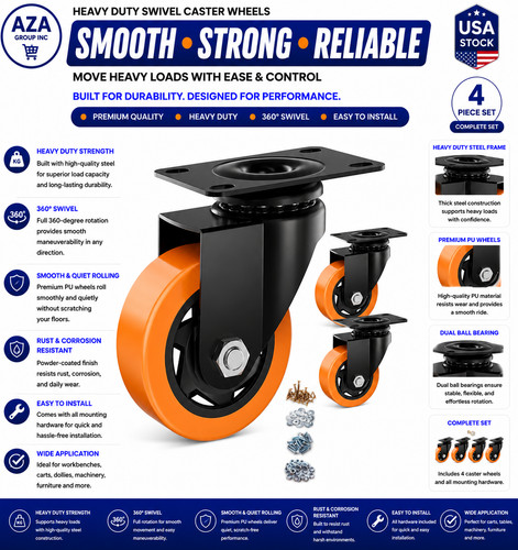 Inch caster wheels - 3,