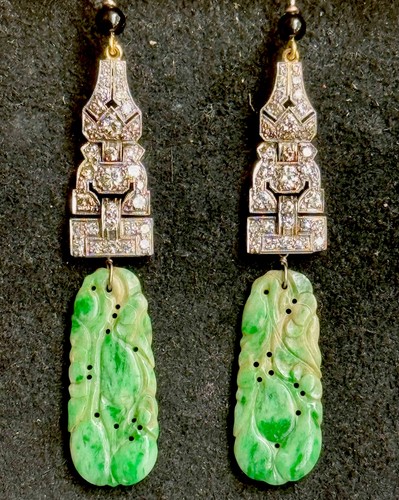Art deco 18ct gold - art,