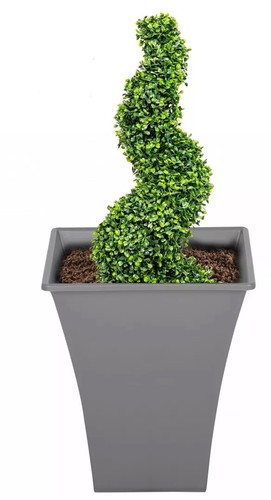 Grey large plant pot planter - grey,