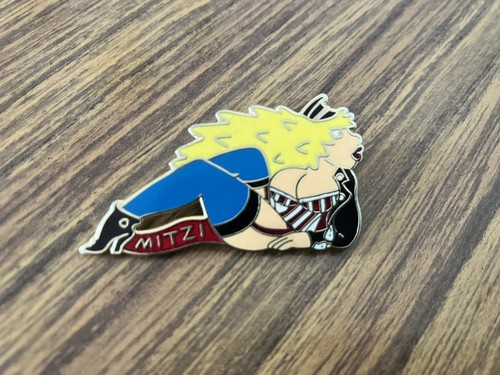 Ogri vintage mitzi enamel pin - vintage,