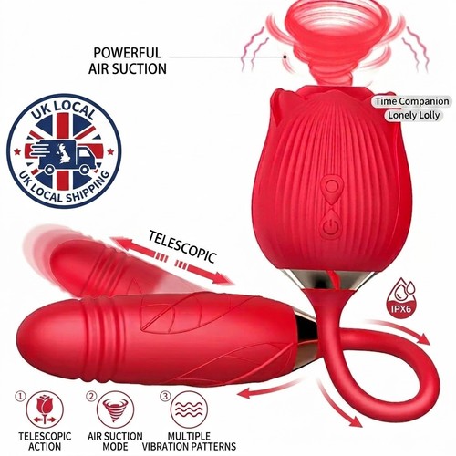 Rose sucking vibrator - rose, clitoral