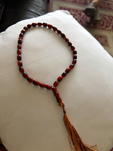 Brown islamic prayer beads - islamic,