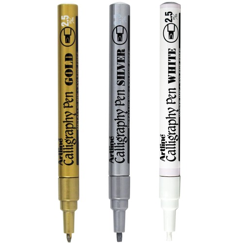 Metallic calligraphy set - metallic,