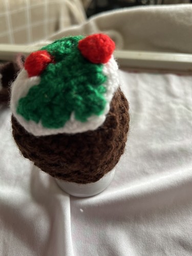 Hand knitted egg cosy - knitted,