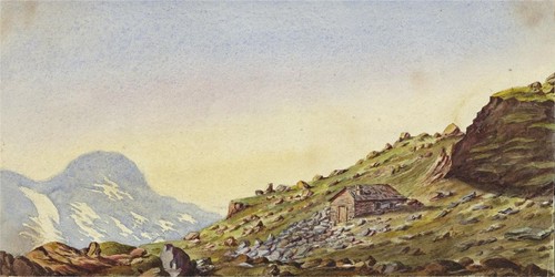 Mountain landscape antique - mountain,