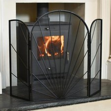 Black "Art Deco" Three-Fold