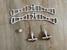 Vintage cast iron ceiling pully washing clothes airer dryer brackets & pulleys