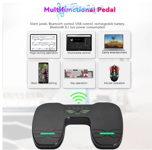 Wireless page turner - page, pedal