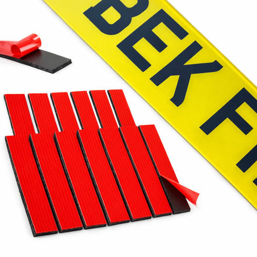 Number plate sticky - number,
