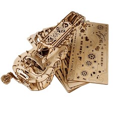UGEARS Hurdy-Gurdy - Mechanical Wooden Model Musical Instrument 70030