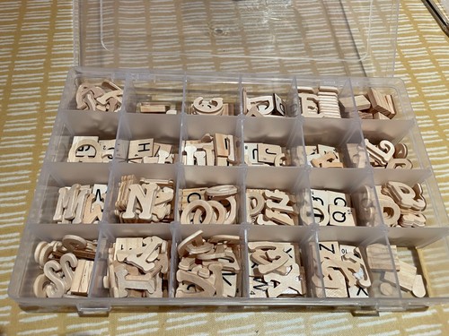 350 wooden letters - wooden, letters/scrabble