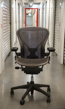 Herman Miller Aeron Posturefit Office Chair | Size B | Graphite Black | Loaded