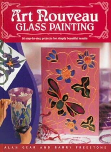 Art nouveau glass - glass, painting
