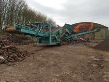 powerscreen warrior 1400 screener screen new cat engine crusher terex excavator 