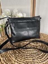 Marks and Spencer black leather small shoulder cross body bag