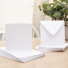 Crafter's Companion - 6" x 6" White Card  - Pack of 50 -Great for any Ocassion