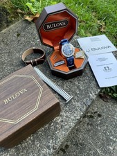 Bulova Snorkel 666 Vintage Devil Diver Watch Set Birthday 1966 Tritium Swiss