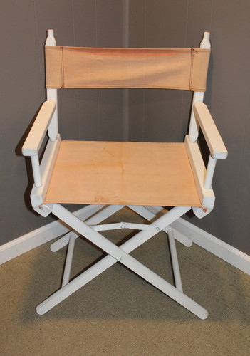 Vintage white wood directors - vintage,