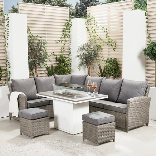 Grey outdoor seating - grey, set