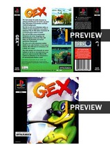 GEX - PlayStation PS1 Replacement Inlay Covers Front Back