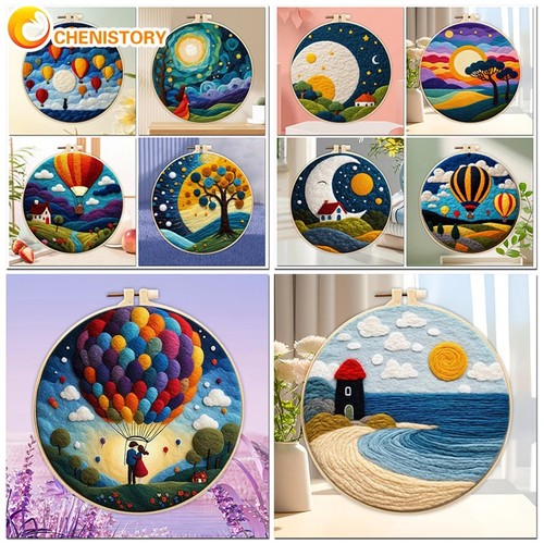 Wool felting painting kit - painting,