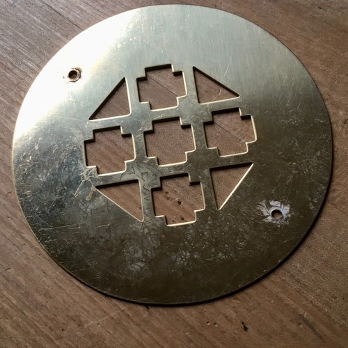 Polished brass slotted free - polished,