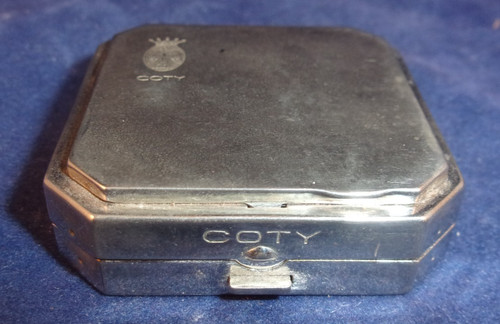 Vintage silver metal - silver, coty