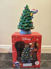 Disney Stitch Ceramic Christmas Tree With Lights 12" New TJ Maxx USA Import