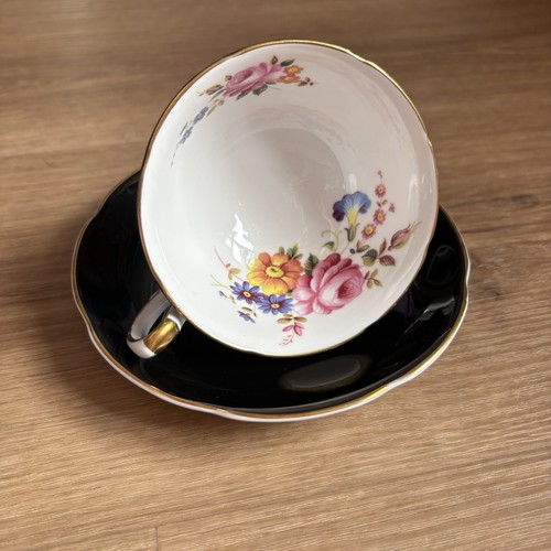 Royal grafton black floral - royal,