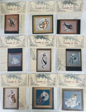 Lot Of 9 Lavender & Lace Victorian Designs Cross Stitch Patterns Charts Angels