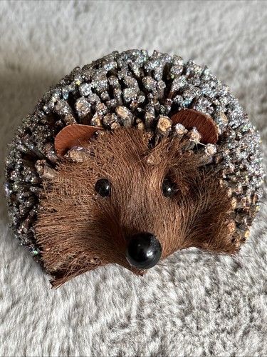 Glitter hedgehog decoration - hedgehog,