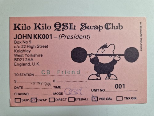 1985 kilo qsl - kilo, swap