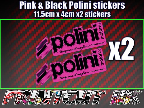 Polini pink black decals - polini,