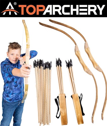 Set handmade wooden bow - 1/2,