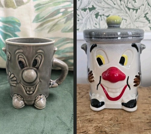Vintage ceramic dusty bin - ceramic,
