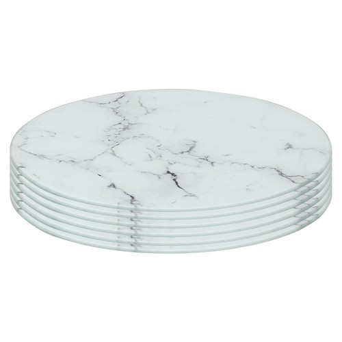 Round glass placemats - glass,