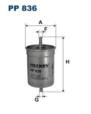 Fuel filter In-Line Filter PP