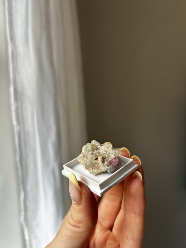 Pink and blue tourmaline mini - and,