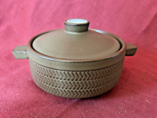 Vintage 1960s Denby Chevron Lidded Soup Bowl Excellent Condition