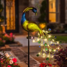 Peacock Solar Powered LED