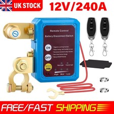 Wireless Remote Car Battery Disconnect Relay Master Kill Cut-off Switch Isolator